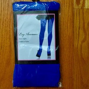Leg Avenue Nylon Tights l Blue l BNIP